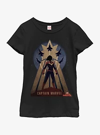 Marvel Captain Deco Youth Girls T-Shirt