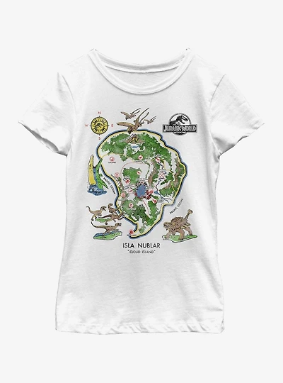 Jurassic Park Isla Nublar Youth Girls T-Shirt