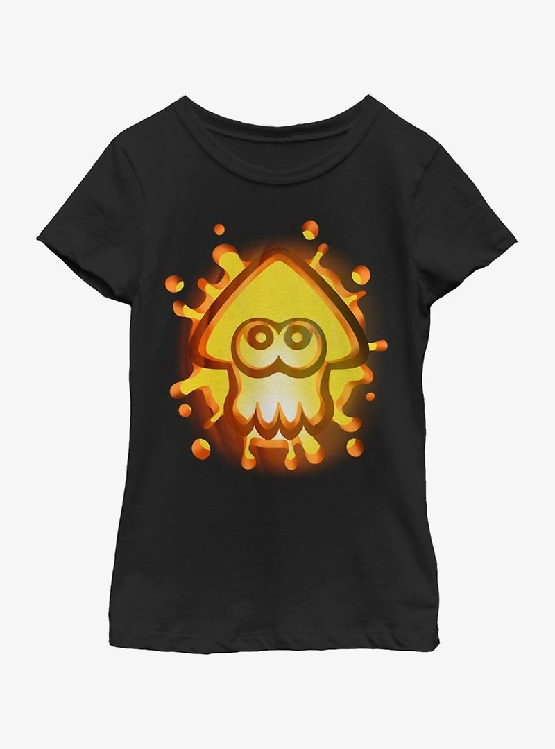 Nintendo Splat Pumpkin Youth Girls T-Shirt