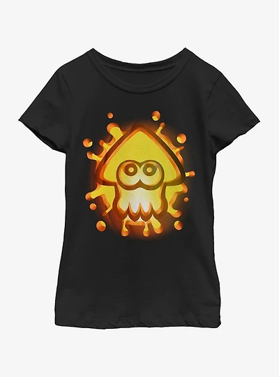 Nintendo Splat Pumpkin Youth Girls T-Shirt