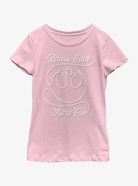 Star Wars Rebel Fun Youth Girls T-Shirt