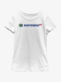 Nintendo Full N64 Logo Youth Girls T-Shirt