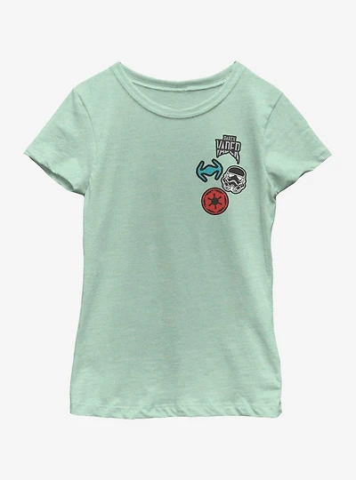 Star Wars Fan Patches Youth Girls T-Shirt