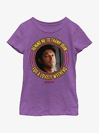 Jurassic Park Thanks John Youth Girls T-Shirt