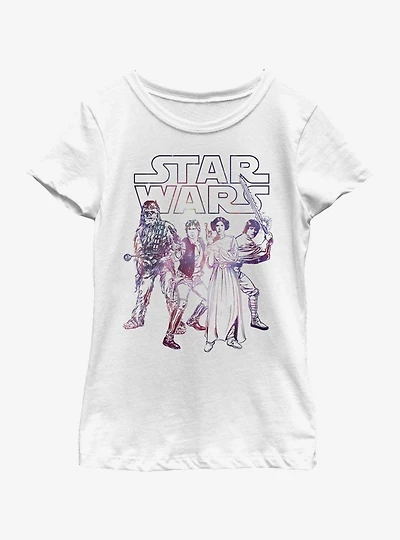 Star Wars Rebel Group Youth Girls T-Shirt