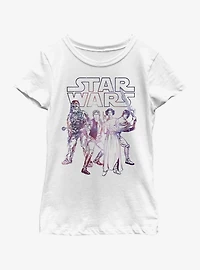Star Wars Rebel Group Youth Girls T-Shirt