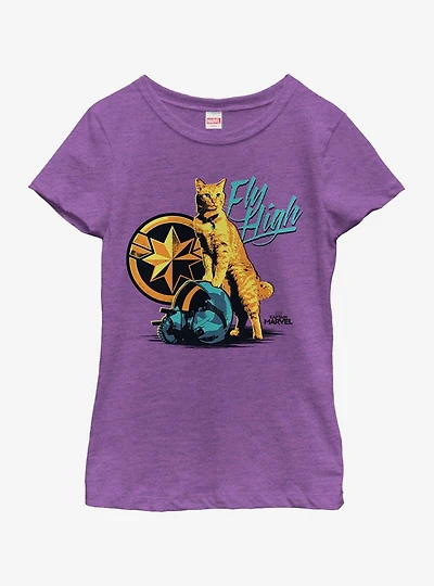 Marvel Captain Fly High Youth Girls T-Shirt