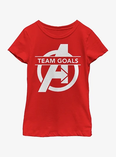 Marvel Avengers: Endgame Team Goals Youth Girls T-Shirt