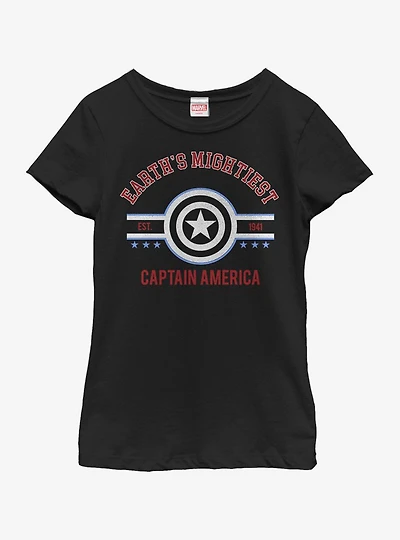 Marvel Captain America Mighty Youth Girls T-Shirt