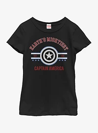 Marvel Captain America Mighty Youth Girls T-Shirt