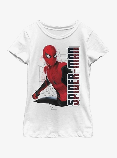 Marvel Spiderman: Far From Home Spider Webs Youth Girls T-Shirt