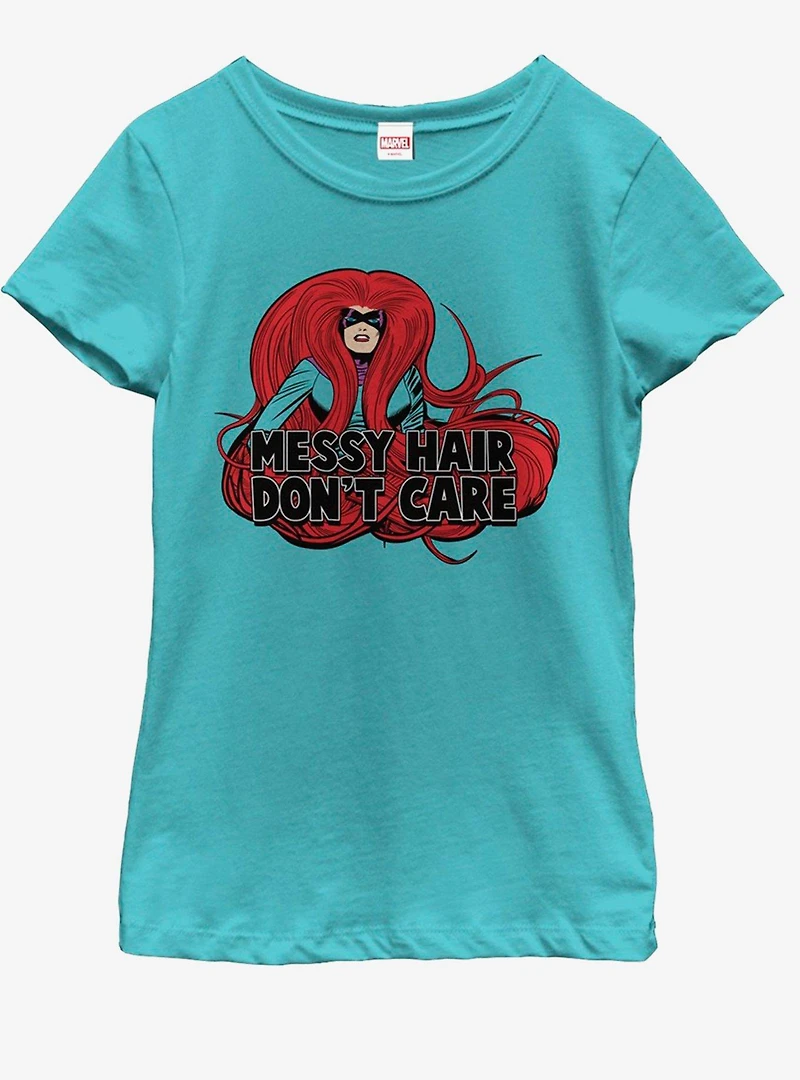 Marvel Messy Hair Youth Girls T-Shirt