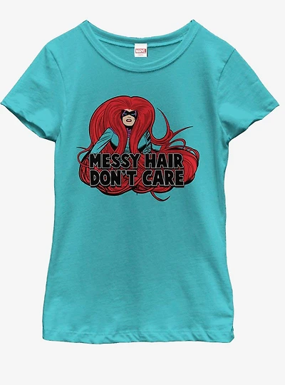 Marvel Messy Hair Youth Girls T-Shirt