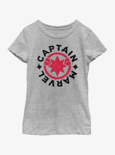 Marvel Captain Icon Logo Youth Girls T-Shirt