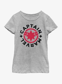 Marvel Captain Icon Logo Youth Girls T-Shirt