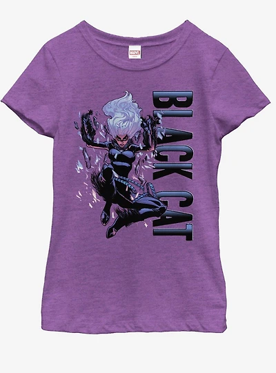 Marvel Black Cat Falls Youth Girls T-Shirt