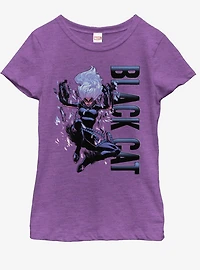 Marvel Black Cat Falls Youth Girls T-Shirt