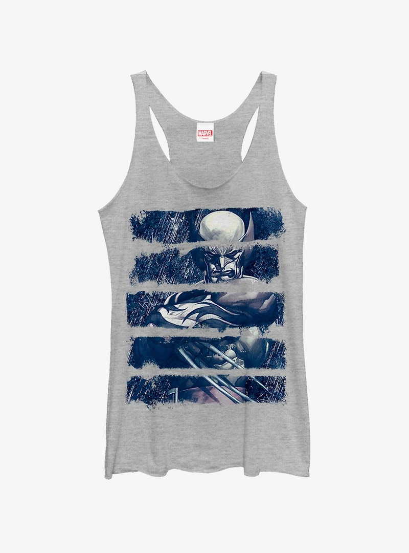 Marvel Xmen Paint Wolverine Womens Tank Top