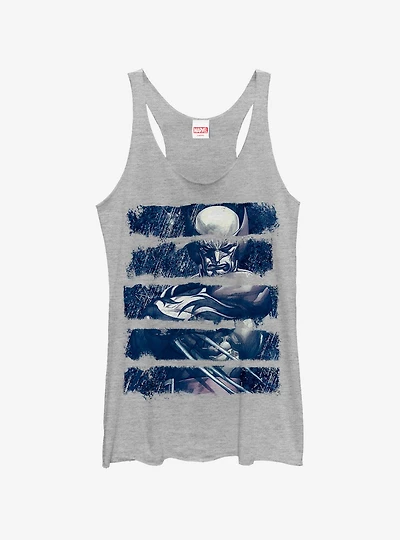 Marvel Xmen Paint Wolverine Womens Tank Top