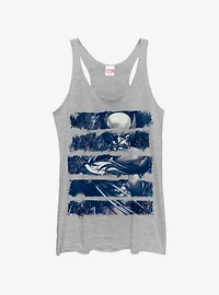 Marvel Xmen Paint Wolverine Womens Tank Top