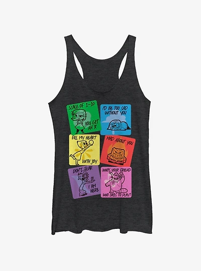 Disney Pixar Inside Out Vday Cards Womens Tank Top