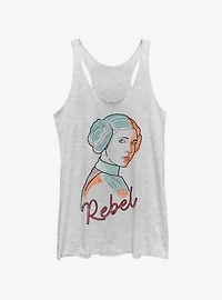 Star Wars Line Pop Leia Womens Tank Top