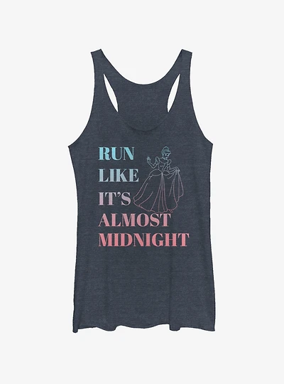 Disney Cinderella Run Like It's Almost Midnight Womens Tank Top
