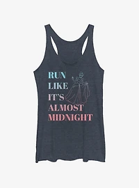 Disney Cinderella Run Like It's Almost Midnight Womens Tank Top