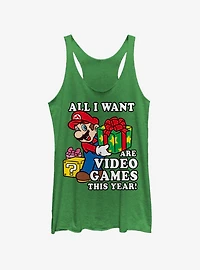 Nintendo Give Video Games Womens Tank Top
