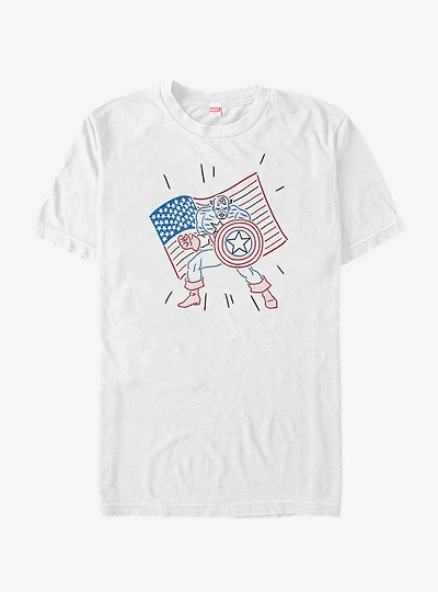Marvel Neon Cap T-Shirt