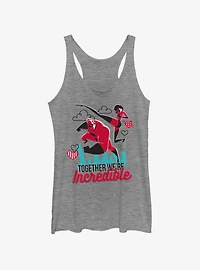 Disney Pixar The Incredibles Together Incredible Womens Tank Top