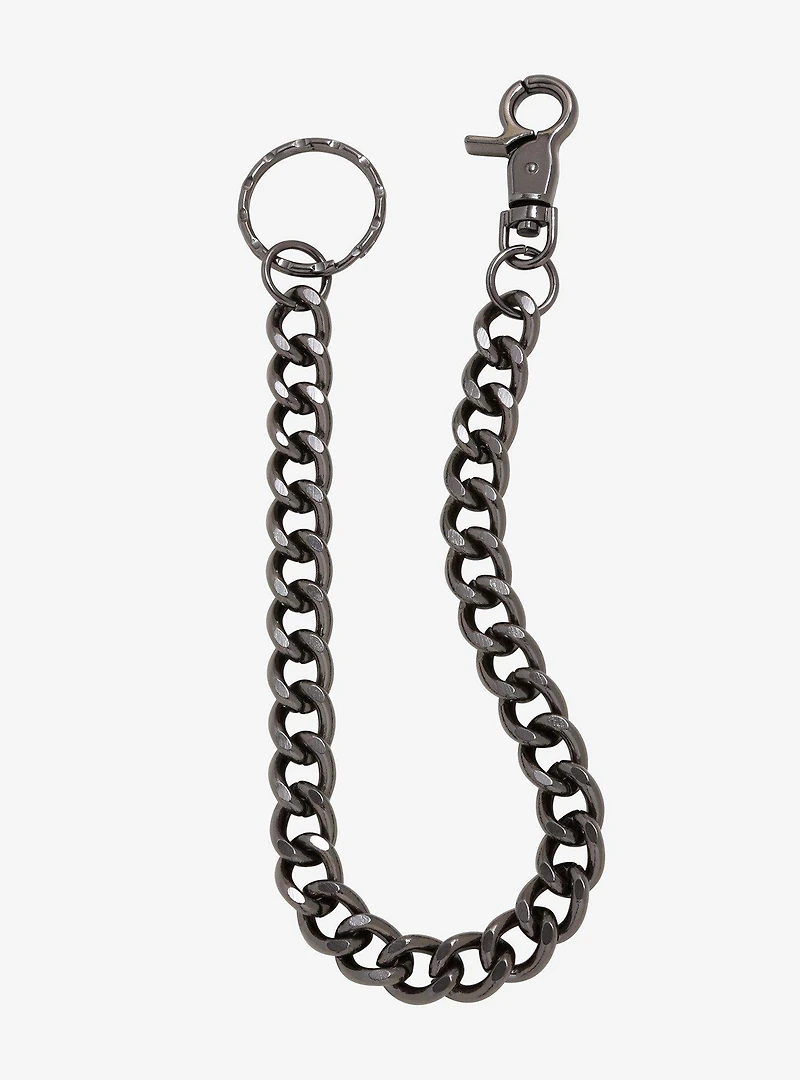 Gunmetal Tone 12 Inch Wallet Chain