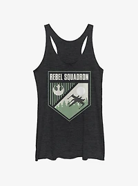 Star Wars Rebel Squad Shield Womens Tank Top