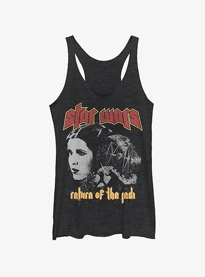Star Wars Rock Leia Womens Tank Top