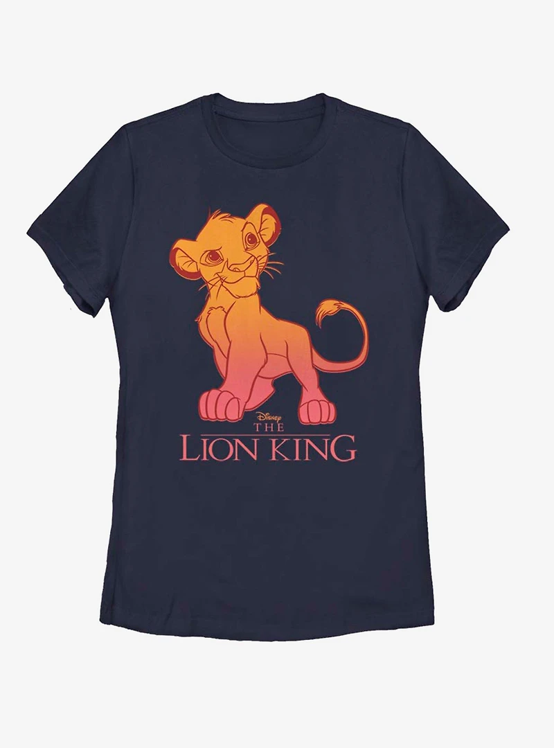Disney The Lion King Simba Fade Womens T-Shirt