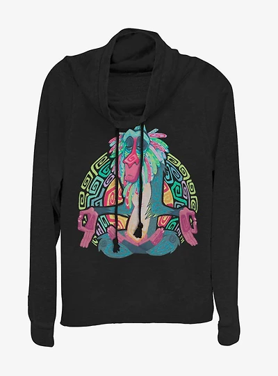 Disney The Lion King Holiday Cowlneck Long-Sleeve Womens Top