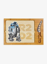 Star Wars R2-D2 Icon Glass Top Serving Tray & Knife Set