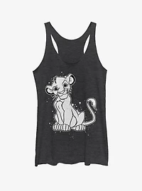 Disney The Lion King Simba Splatter Womens Tank Top