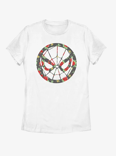 Marvel Spider-Man Spider Floral Womens T-Shirt