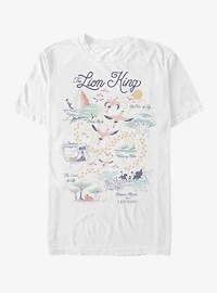 Disney the Lion King Map of World T-Shirt