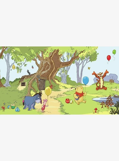 Disney Winnie The Pooh & Friends Chair Rail Prepasted Mural