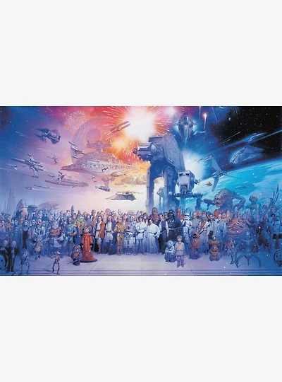 Star Wars Saga Chair Rail Prepasted Mural