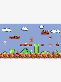 Super Mario Retro Chair Rail Prepasted Mural