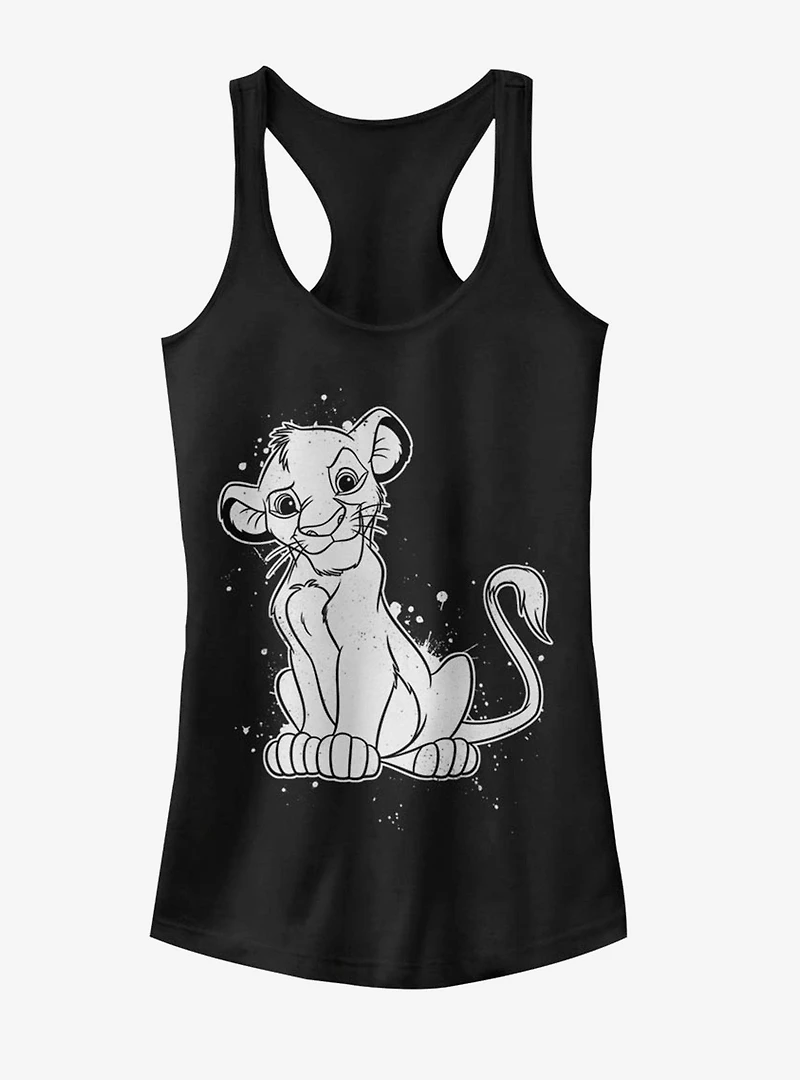 Disney The Lion King Simba Splatter Girls Tank