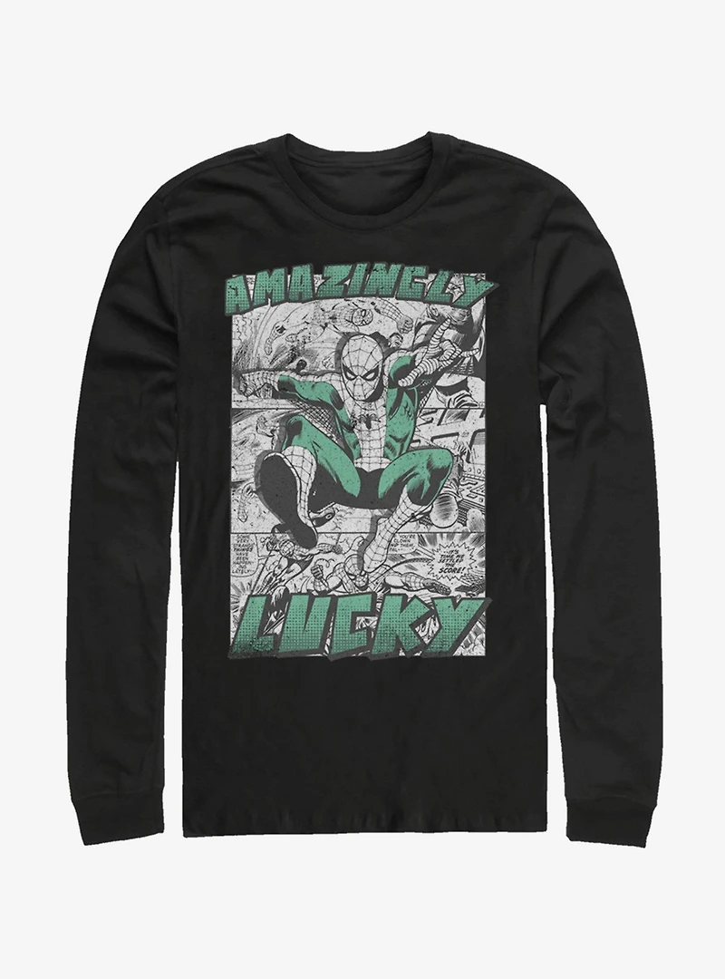 Marvel Spider-Man Amazingly Lucky Long-Sleeve T-Shirt