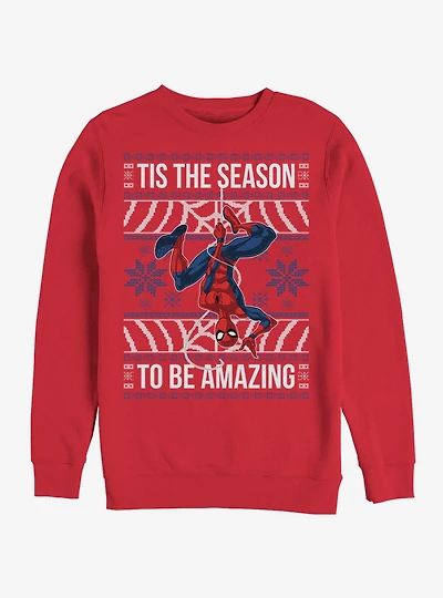 Marvel Spider-Man Amazing Ugly Sweater Sweatshirt