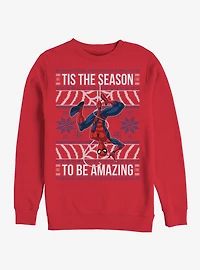 Marvel Spider-Man Amazing Ugly Sweater Sweatshirt