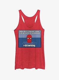 Marvel Spider-Man #drowning Girls Tank