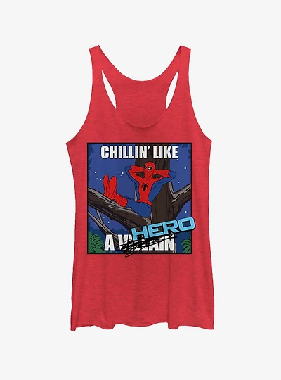 Marvel Spider-Man Chillin Hero Girls Tank