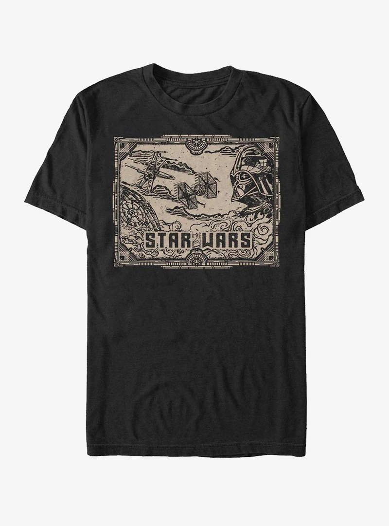 Star Wars Old Fashioned Space Fight T-Shirt